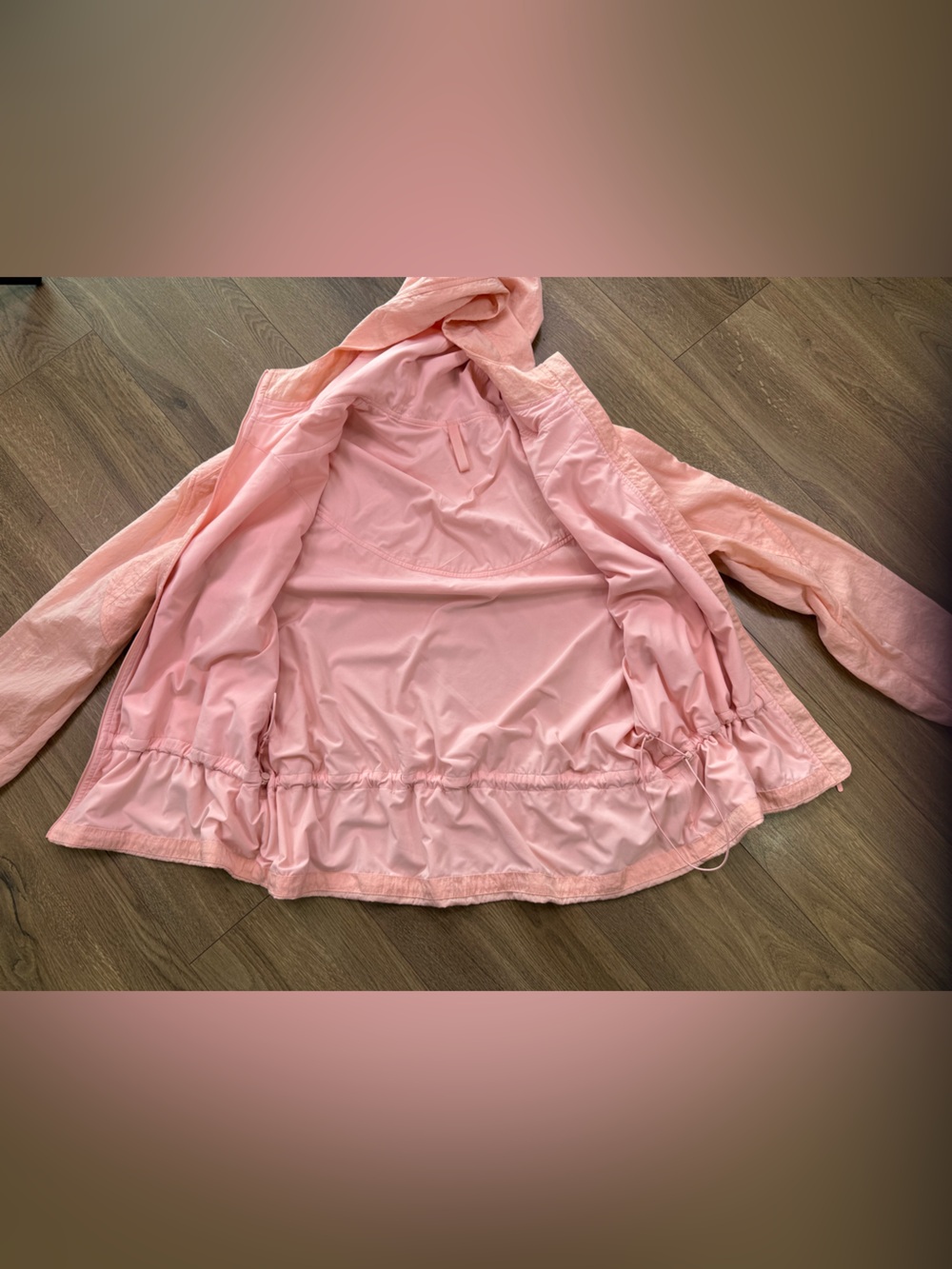 Lululemon Ready to Go Jacket In Pink Mist Size 12 Drawcord Waistband - Picture 9 of 13